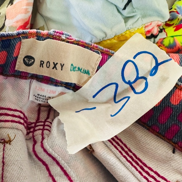 Roxy denim Jeans swim top jumper size 6-12 good condition - Picture 8 of 8